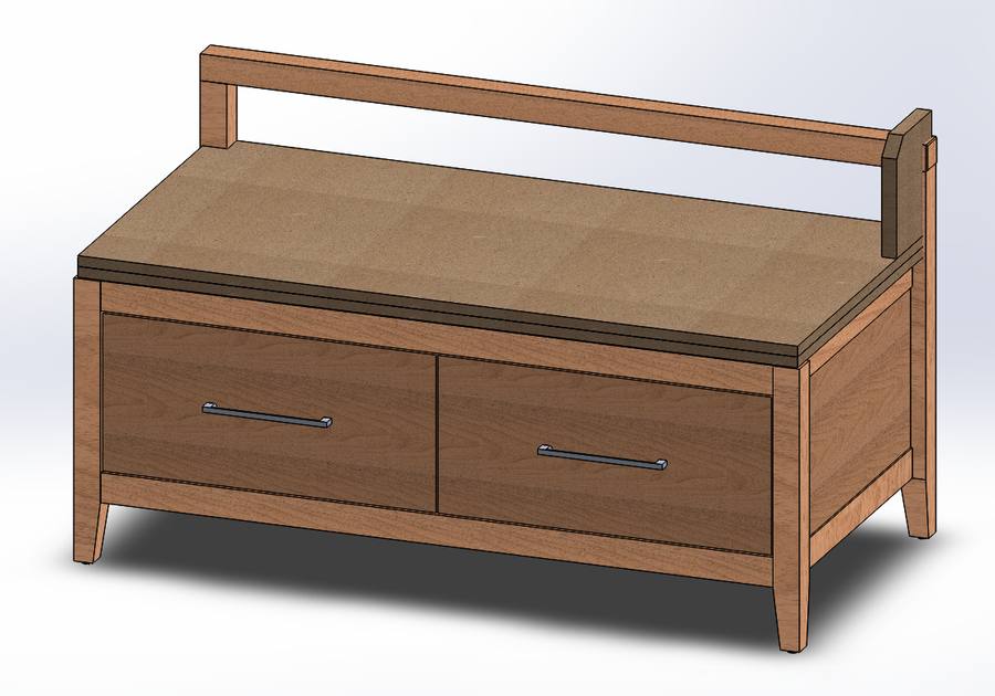 Rome storage bench