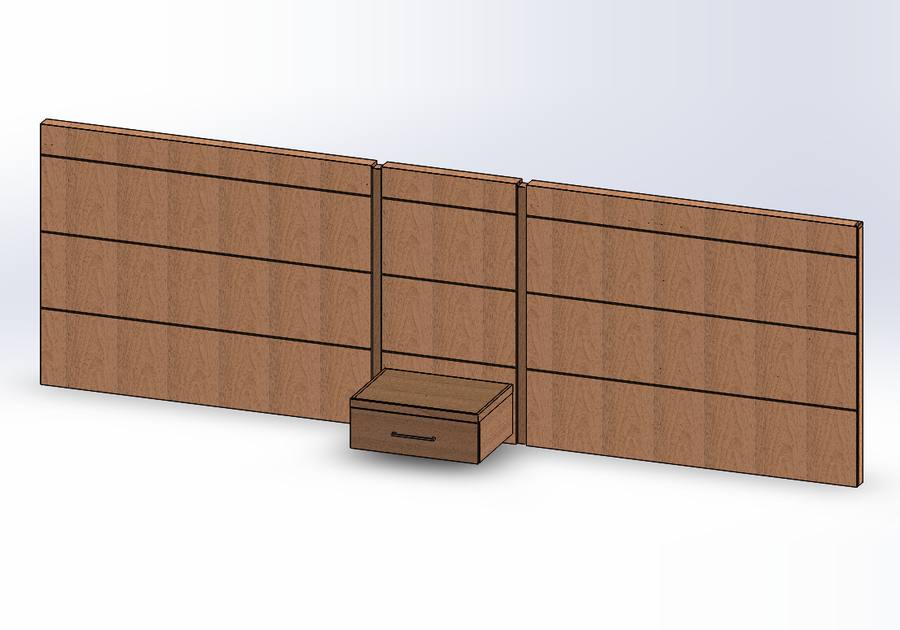 Rome queen headboard system