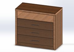 Rome 3 drawer chest