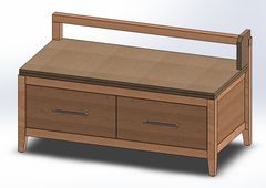 Rome storage bench