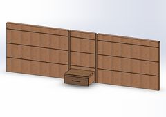 Rome queen headboard system